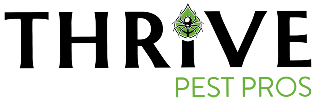 Thrive Pest Pros Clovis CA Pest Control Black Text Logo Transparent BG 1